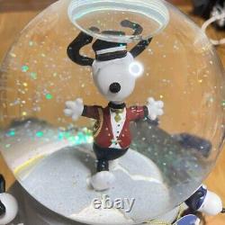 Very Rare WESTLAND Snoopy Music Box Snow Dome Limited Peanuts from Japan