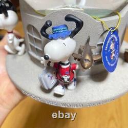 Very Rare WESTLAND Snoopy Music Box Snow Dome Limited Peanuts from Japan