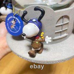 Very Rare WESTLAND Snoopy Music Box Snow Dome Limited Peanuts from Japan