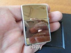 Very Rare Zippo Jahrgangsmodell 1998 Silver Plate Limited Edition 598/1000 & Box