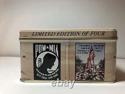 Very rare Limited Edition of four Operation desert storm Tin-storage Container