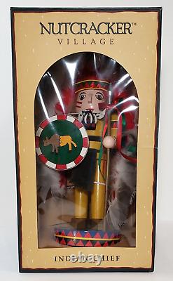 Vintage Christmas Nutcracker Village Indian Chief Limited Edition VERY RARE