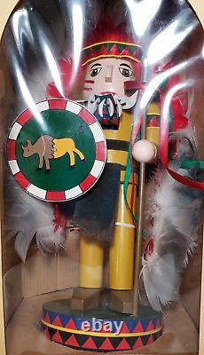 Vintage Christmas Nutcracker Village Indian Chief Limited Edition VERY RARE