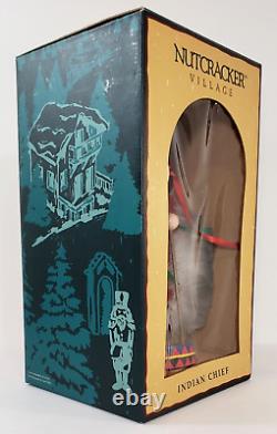 Vintage Christmas Nutcracker Village Indian Chief Limited Edition VERY RARE