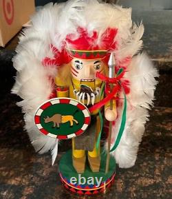 Vintage Christmas Nutcracker Village Indian Chief Limited Edition VERY RARE