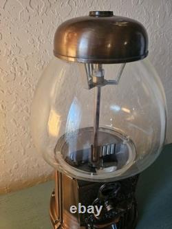 Vintage Rare Limited Edition 1985 Carousel Copper GumBall Machine, 15 Tall-Very