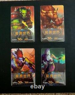 World of Warcraft Limited Edition Playing Time Cards Blizzard China VERY RARE