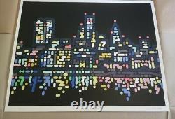 Yoon Hyup Thames Lights Limited Edition Artist Proof /12 Screen Print VERY RARE