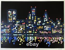 Yoon Hyup Thames Lights Limited Edition Artist Proof /12 Screen Print VERY RARE