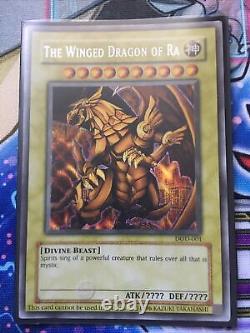 YugiohThe Winged Dragon of Ra Secret Rare DOD-001 Very Light Play