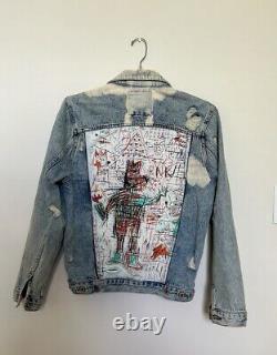 Zara Jean-Michel Basquiat Men's Denim Jacket Very Rare Limited Edition Size L