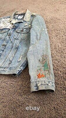 Zara Jean-Michel Basquiat Men's Denim Jacket Very Rare Limited Edition Size L