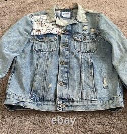 Zara Jean-Michel Basquiat Men's Denim Jacket Very Rare Limited Edition Size L