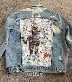 Zara Jean-Michel Basquiat Men's Denim Jacket Very Rare Limited Edition Size L