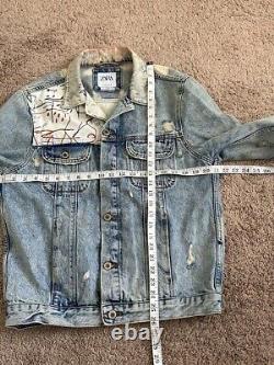 Zara Jean-Michel Basquiat Men's Denim Jacket Very Rare Limited Edition Size L