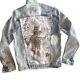 Zara Men's Jean-michel Basquiat Denim Jacket Us Size S Very Rare Limited