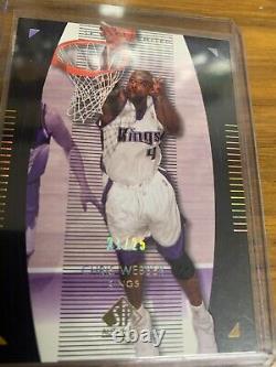 2003-04 UD SP Authentic LIMITÉ CHRIS WEBBER OR! HOF! #21/25! RARE