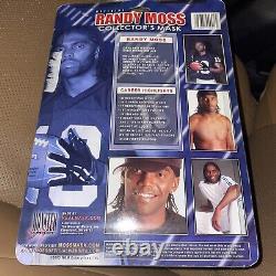 2005 Randy Moss Collector Masque Afro Wig NFL Très Rare Article Édition Limitée