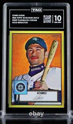 2006 Topps Chrome'52 ICHIRO GOLD Refractor DFC4 38/52 TAG GEM MINT 10 TRÈS RARE