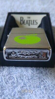 2009 Beatles Zippo Apple Lighter 40e Anniversaire Très Rare Limitée Nib 1000 $