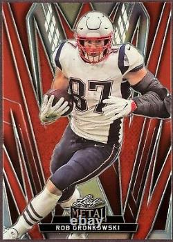 2024 Rob Gronkowski Feuille Métal 3/5 Très Rare Édition Limitée