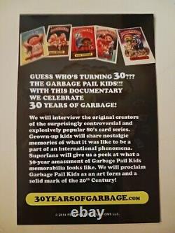 30 Ans de Déchets DVD Documentaire des Garbage Pail Kids Édition Limitée TRÈS RARE