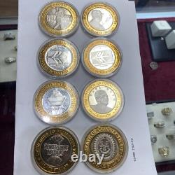 8 Jetons de Jeu en Argent Fin de 10,999 $ Très Rares Édition Limitée