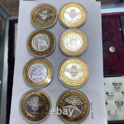 8 Jetons de Jeu en Argent Fin de 10,999 $ Très Rares Édition Limitée