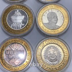 8 Jetons de Jeu en Argent Fin de 10,999 $ Très Rares Édition Limitée