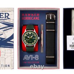 AVi-8 HAWKER HURRICANE WATCH McKELLAR DUAL TIME (344 sur 375) TRÈS RARE