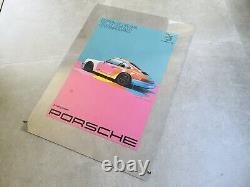 Affiche très rare de l'édition limitée du 75e anniversaire de Porsche