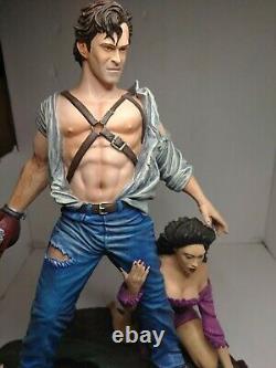 Army Of Darkness Bruce Campbell Statue Très Rare! Production Limitée