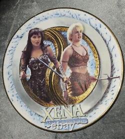 Assiette de collection édition limitée Xena & Gabrielle Ying Yang Chakram TRÈS RARE