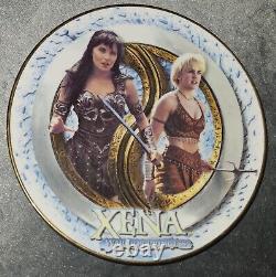 Assiette de collection édition limitée Xena & Gabrielle Ying Yang Chakram TRÈS RARE