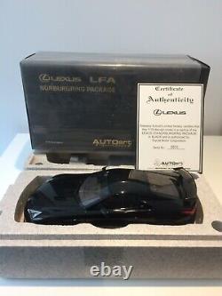 Autoart 1/18 Lexus Lfa Nurburgring Package Noir 78838 Edition Limitée Très Rare