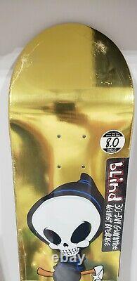 Blind Og Reaper Skateboard Deck Tj Rogers Gold Edition Limitée Très Rare Htf