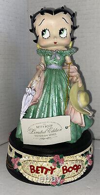 Boîte à musique de la série limitée Betty Boop Victoria de 1998 très rare