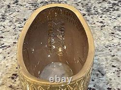 Bol ovale extrême Tughra en or turc de Pasabahce, édition limitée et très rare