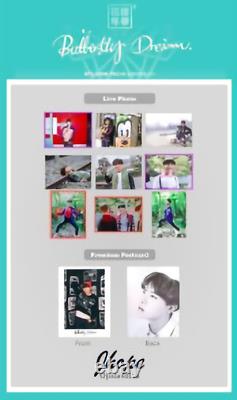 Bts Official Photocard Butterfly Dream Exhibition Limited Very Rare J-hope Lot 7