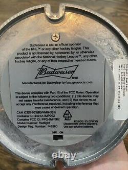 Budweiser NHL Red Light Hockey Goal Collectible Limited Edition Très Rare