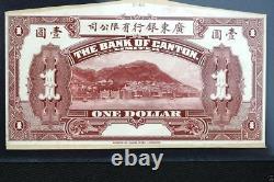 CC028 Très rare Chine-Étranger 2 Preuve 1920 Banque de Canton Limitée (Shanghai) 64