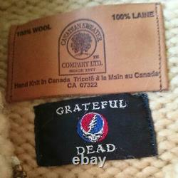 Canadian Sweater Dead Bear Limited Cowichan Sweater Grateful Dead Très Rare