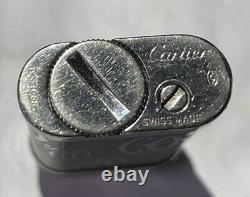 Cartier Vintage Sterling Silver Lighter. Ça Marche Bien. Édition Limitée Très Rare
