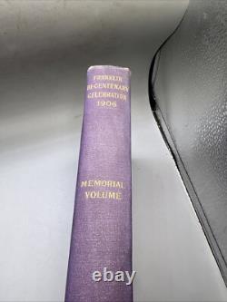 Célébration du Bi-Centenaire de Franklin Vintage 1906 Volume Mémorial Très Rare Limité