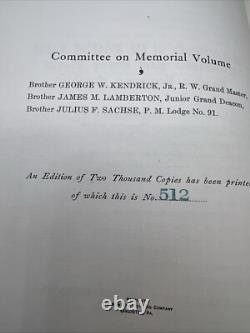 Célébration du Bi-Centenaire de Franklin Vintage 1906 Volume Mémorial Très Rare Limité