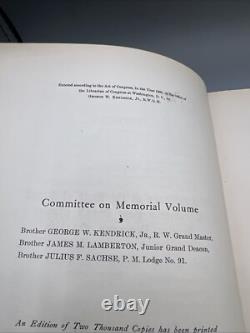 Célébration du Bi-Centenaire de Franklin Vintage 1906 Volume Mémorial Très Rare Limité