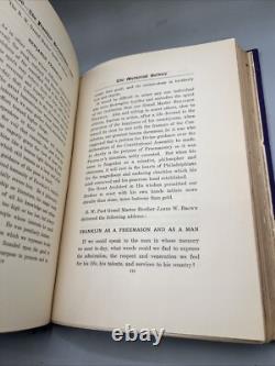 Célébration du Bi-Centenaire de Franklin Vintage 1906 Volume Mémorial Très Rare Limité