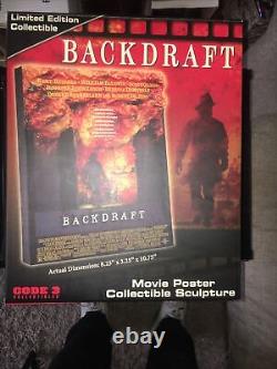 Code 3 Collection Sculpture Backdraft, Édition Limitée Backdraft TRÈS RARE INCENDIE