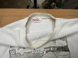 Collection Coca-Cola très rare en édition limitée des années 1980 - Sweat-shirt vintage taille XL