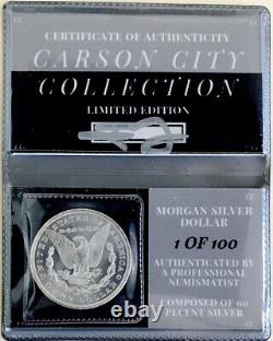 Collection Morgan Dollar CC Limitée? Superbe Gem+++? Collector Scellé? Si Rare